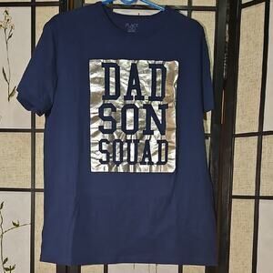 Place Blue and Silver Dad Son Squad Tee